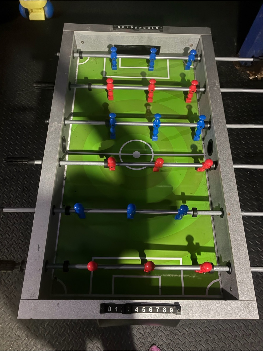 Classic Tabletop Foosball Game - Red & Blue Teams table with legs